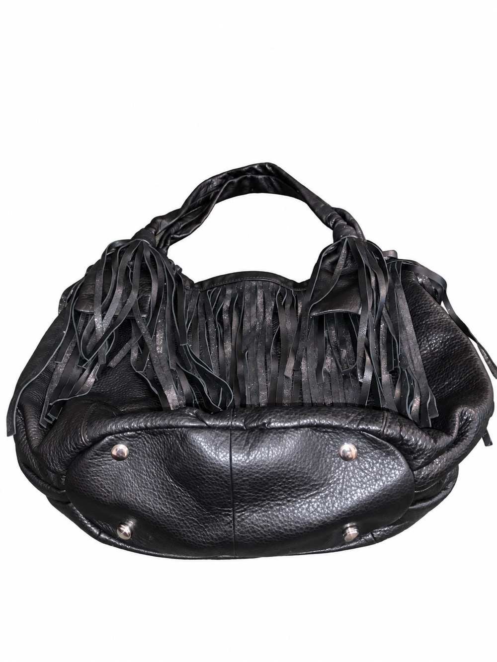 Fringe super soft Leather Shoulder Bag - Black❤️❤️❤️ - Picture 5 of 9